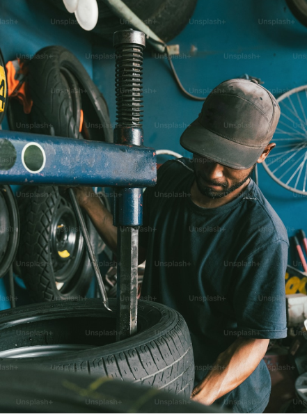 Mechanic at work